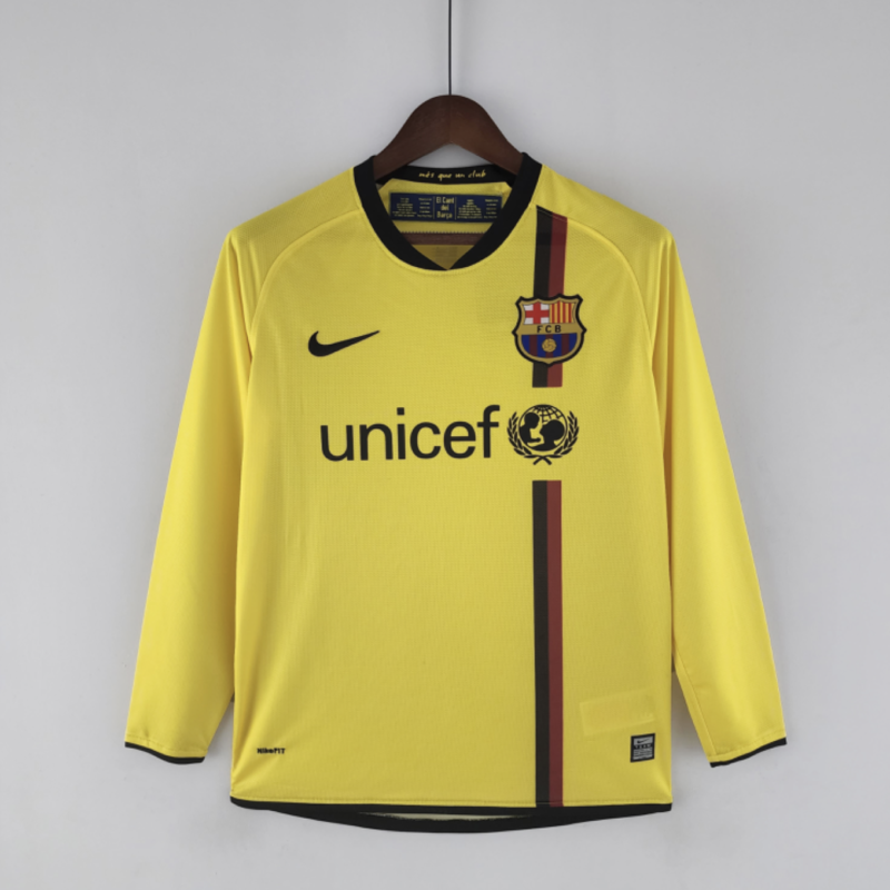 Retro Long Sleeve Barcelona 08/09 Away Kit